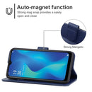 Leather Phone Case For OPPO A1k(Blue)