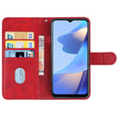 Leather Phone Case For OPPO A16(Red)