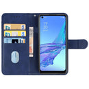 Leather Phone Case For OPPO A53s(Blue)
