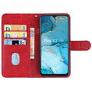 Leather Phone Case For OPPO Find X2 Lite(Red)