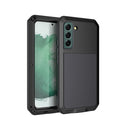 For Samsung Galaxy S22+ 5G Shockproof Waterproof Silicone + Zinc Alloy Phone Case(Black)