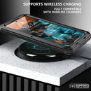 For Samsung Galaxy S22+ 5G Shockproof Waterproof Silicone + Zinc Alloy Phone Case(Black)