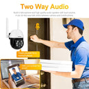 ESCAM TY110 1080P IP66 Waterproof Tuya Smart APP Wireless WiFi Dome Camera, US Plug(White)