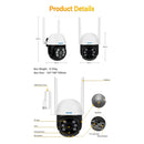 ESCAM TY110 1080P IP66 Waterproof Tuya Smart APP Wireless WiFi Dome Camera, EU Plug(White)