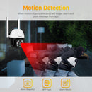 ESCAM TY110 1080P IP66 Waterproof Tuya Smart APP Wireless WiFi Dome Camera, EU Plug(White)