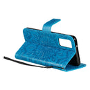For Galaxy S20 Sun Print Horizontal Flip Protective Case with Holder & Card Slots & Wallet(Blue)