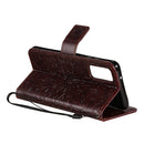 For Galaxy S20 Sun Print Horizontal Flip Protective Case with Holder & Card Slots & Wallet(Brown)