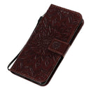 For Galaxy S20 Sun Print Horizontal Flip Protective Case with Holder & Card Slots & Wallet(Brown)