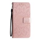For Galaxy S20 Sun Print Horizontal Flip Protective Case with Holder & Card Slots & Wallet(Rose Gold)
