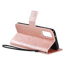 For Galaxy S20 Sun Print Horizontal Flip Protective Case with Holder & Card Slots & Wallet(Rose Gold)