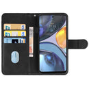 For Motorola Moto G22 / Moto E32s Leather Phone Case(Black)
