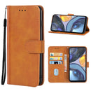 For Motorola Moto G22 / Moto E32s Leather Phone Case(Brown)