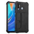 For Tecno Spark 7 Pro Dream Holder Card Bag Shockproof Phone Case(Black)
