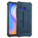 For Tecno Spark Go 2020 / Spark 6 Go Dream Holder Card Bag Shockproof Phone Case(Blue)