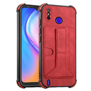 For Tecno Spark Go 2020 / Spark 6 Go Dream Holder Card Bag Shockproof Phone Case(Red)