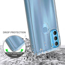 For Motorola Moto G71 5G Shockproof Scratchproof TPU + Acrylic Phone Case(Transparent)