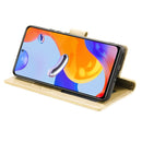 For Xiaomi Redmi Note 11 Pro 4G Global Totem Flower Embossed Leather Phone Case(Gold)