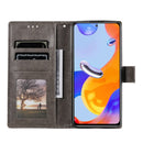 For Xiaomi Redmi Note 11 Pro 4G Global Totem Flower Embossed Leather Phone Case(Grey)