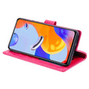 For Xiaomi Redmi Note 11 Pro 4G Global Totem Flower Embossed Leather Phone Case(Red)