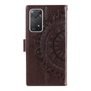 For Xiaomi Redmi Note 11 Pro 4G Global Totem Flower Embossed Leather Phone Case(Brown)