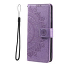 For Xiaomi Redmi Note 11 Pro 4G Global Totem Flower Embossed Leather Phone Case(Purple)