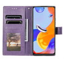 For Xiaomi Redmi Note 11 Pro 4G Global Totem Flower Embossed Leather Phone Case(Purple)