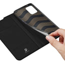 For OPPO Reno7 5G / Find X5 Lite International Version DUX DUCIS Skin Pro Series Shockproof Leather Phone Case(Black)