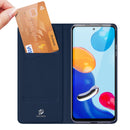 For Xiaomi Redmi Note 11S / 11 4G International Version DUX DUCIS Skin Pro Series Shockproof Leather Phone Case(Blue)