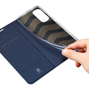 For Xiaomi Redmi Note 11S / 11 4G International Version DUX DUCIS Skin Pro Series Shockproof Leather Phone Case(Blue)