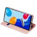 For Xiaomi Redmi Note 11S / 11 4G International Version DUX DUCIS Skin Pro Series Shockproof Leather Phone Case(Rose Gold)