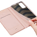 For Xiaomi Redmi Note 11S / 11 4G International Version DUX DUCIS Skin Pro Series Shockproof Leather Phone Case(Rose Gold)