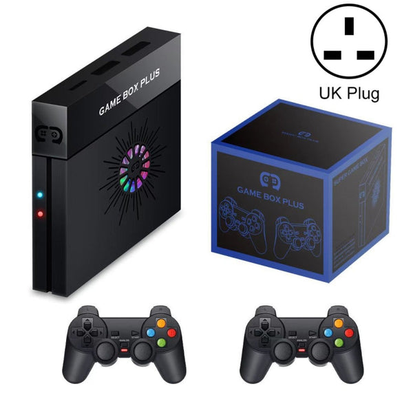 X6 Game Box 4K Video Games Console Magic Box with 2.4GHz Controller, Capacity:64GB(UK Plug)