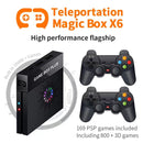 X6 Game Box 4K Video Games Console Magic Box with 2.4GHz Controller, Capacity:64GB(UK Plug)