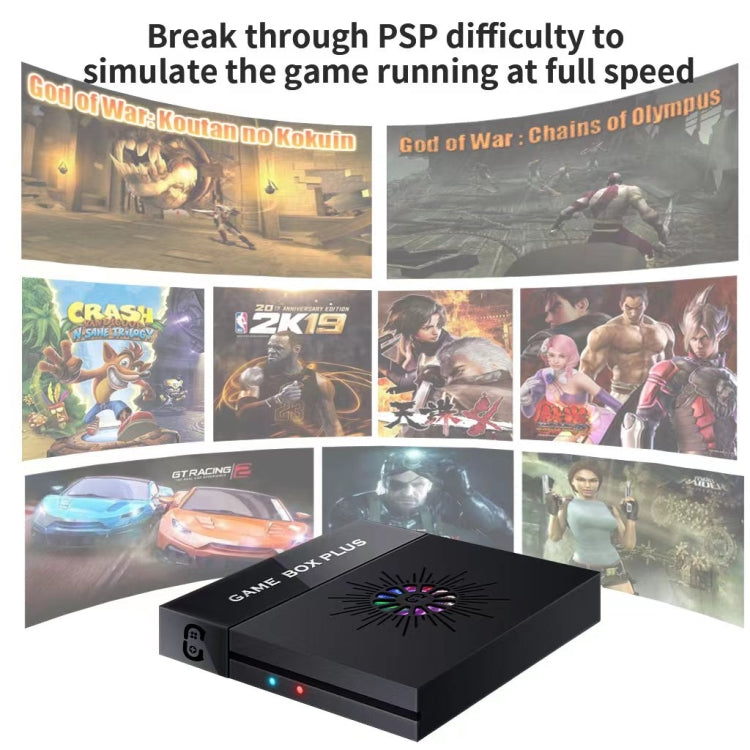 X6 Game Box 4K Video Games Console Magic Box with 2.4GHz Controller, Capacity:64GB(UK Plug)