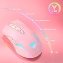 ONIKUMA CW905 2.4G RGB Lighting Wireless Mouse(Pink)