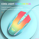 ONIKUMA CW905 RGB Lighting Wired Mouse(Red Orange Green)