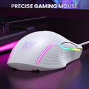 ONIKUMA CW905 RGB Lighting Wired Mouse(White)