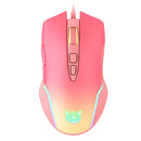 ONIKUMA CW905 RGB Lighting Wired Mouse(Peach)