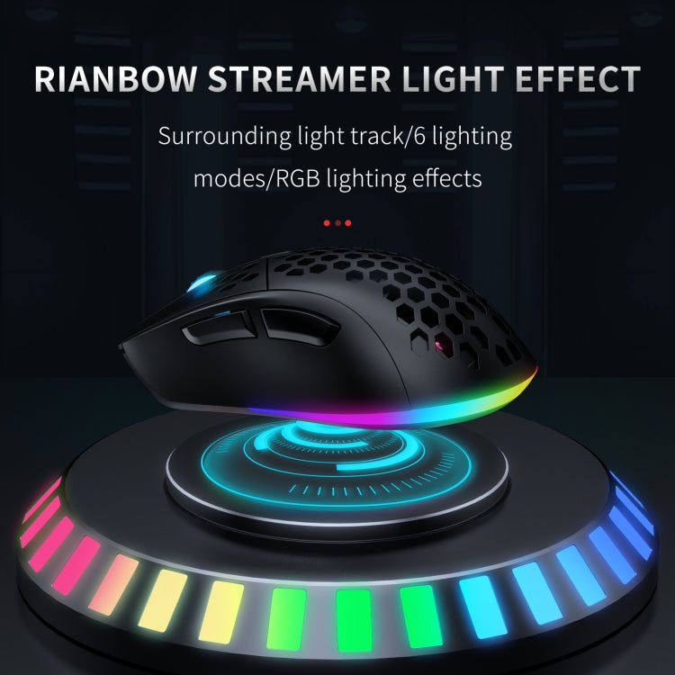 ONIKUMA CW906 2.4G RGB Lighting Wireless Mouse(Black)