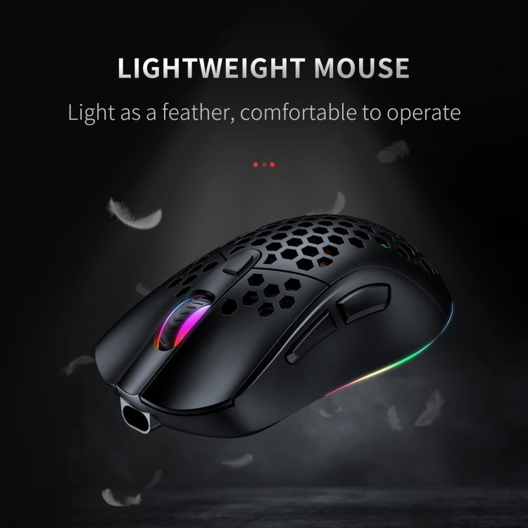 ONIKUMA CW906 2.4G RGB Lighting Wireless Mouse(Black)