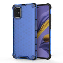 For Galaxy A51 Shockproof Honeycomb PC + TPU Protective Case(Blue)