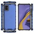 For Galaxy A51 Shockproof Honeycomb PC + TPU Protective Case(Blue)