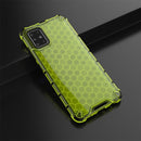 For Galaxy A51 Shockproof Honeycomb PC + TPU Protective Case(Green)