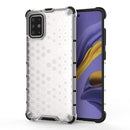For Galaxy A51 Shockproof Honeycomb PC + TPU Protective Case(White)