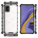 For Galaxy A51 Shockproof Honeycomb PC + TPU Protective Case(White)