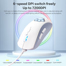 ONIKUMA CW918 RGB Lighting Wired Mouse(White)