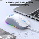 ONIKUMA CW918 RGB Lighting Wired Mouse(White)