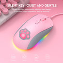ONIKUMA CW918 RGB Lighting Wired Mouse(Pink)