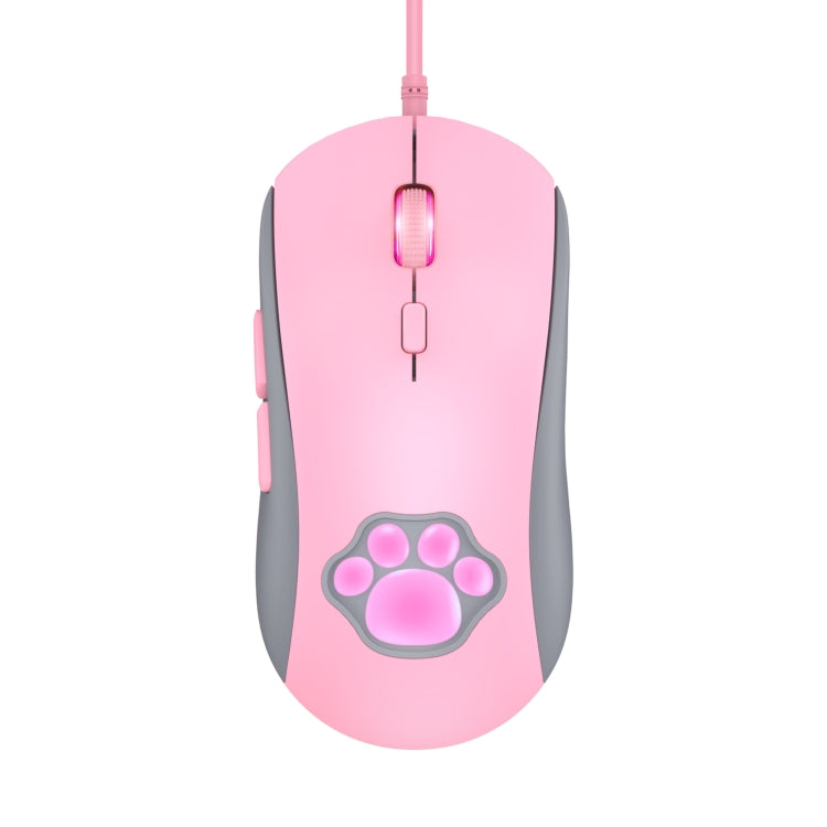 ONIKUMA CW918 RGB Lighting Wired Mouse(Pink)