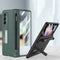 For Samsung Galaxy Z Fold3 5G GKK Integrated Magnetic Full Coverage Phone Flip Case with Pen Slot(Grey)